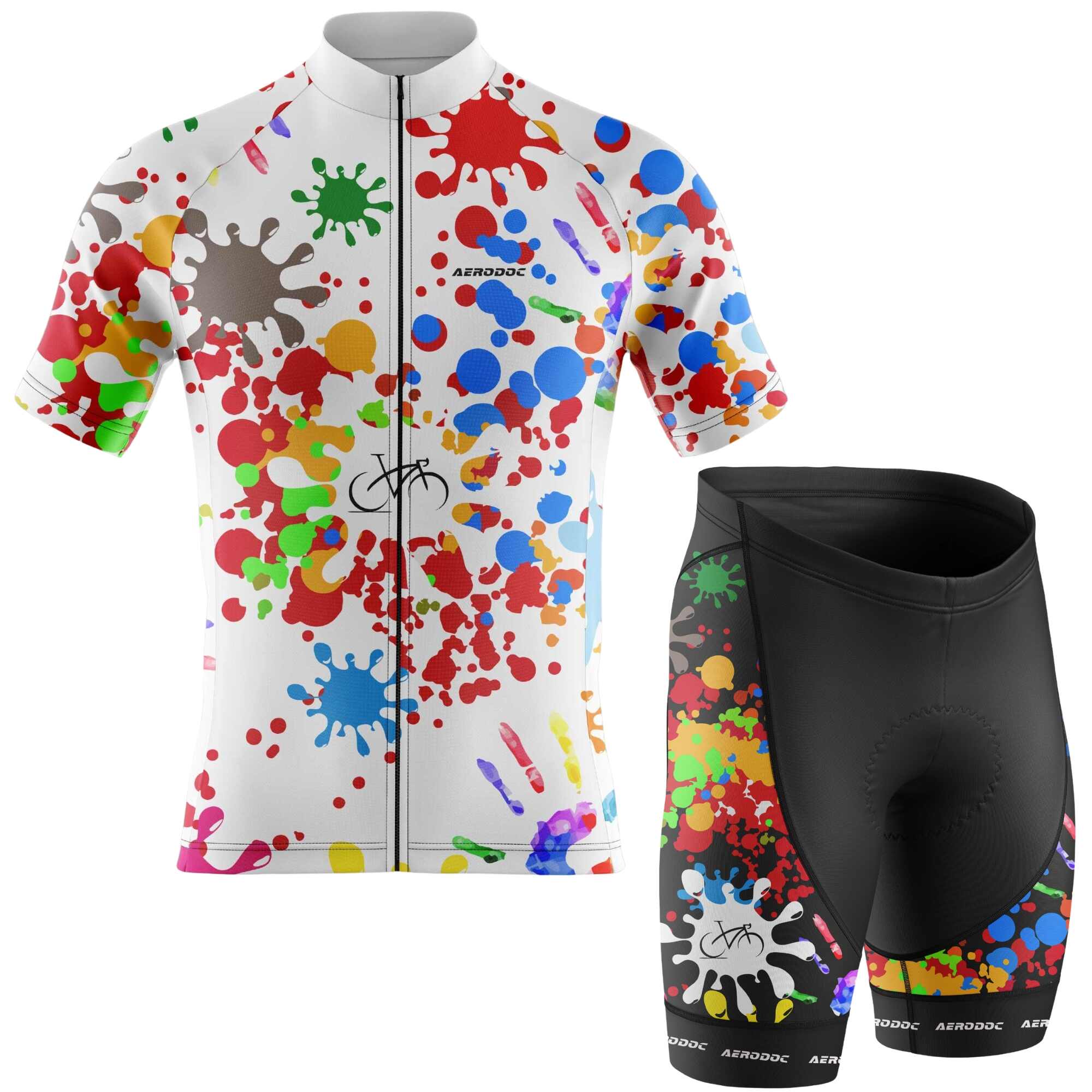 Color Spree Cycling Jersey – Half & Full Sleeves, Matching Bib & Non-Bib Shorts