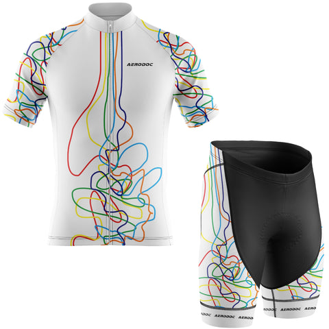 Aerodoc Cyclone Threads Design Cycling Jersey - Half & Full Sleeves, Matching Bib & Non-Bib Shorts