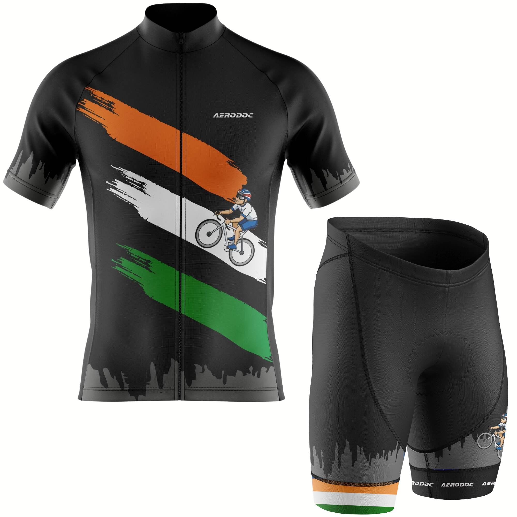 Aerodoc Indian Ride Jersey – Half & Full Sleeves, Matching Bib & Non-Bib Shorts