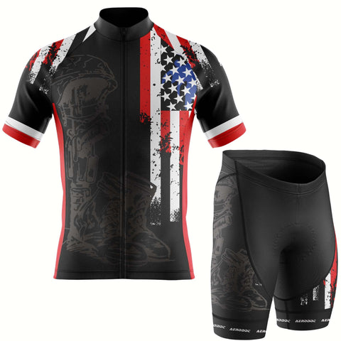 Fallen Warrior Tribute Cycling Jersey – Half & Full Sleeves, Matching Bib & Non-Bib Shorts