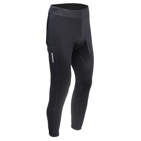 Aerodoc Ignite Black Gel Padded Unisex Cycling Pants with 2 Pockets & Reflector | High-Quality Performance Gear