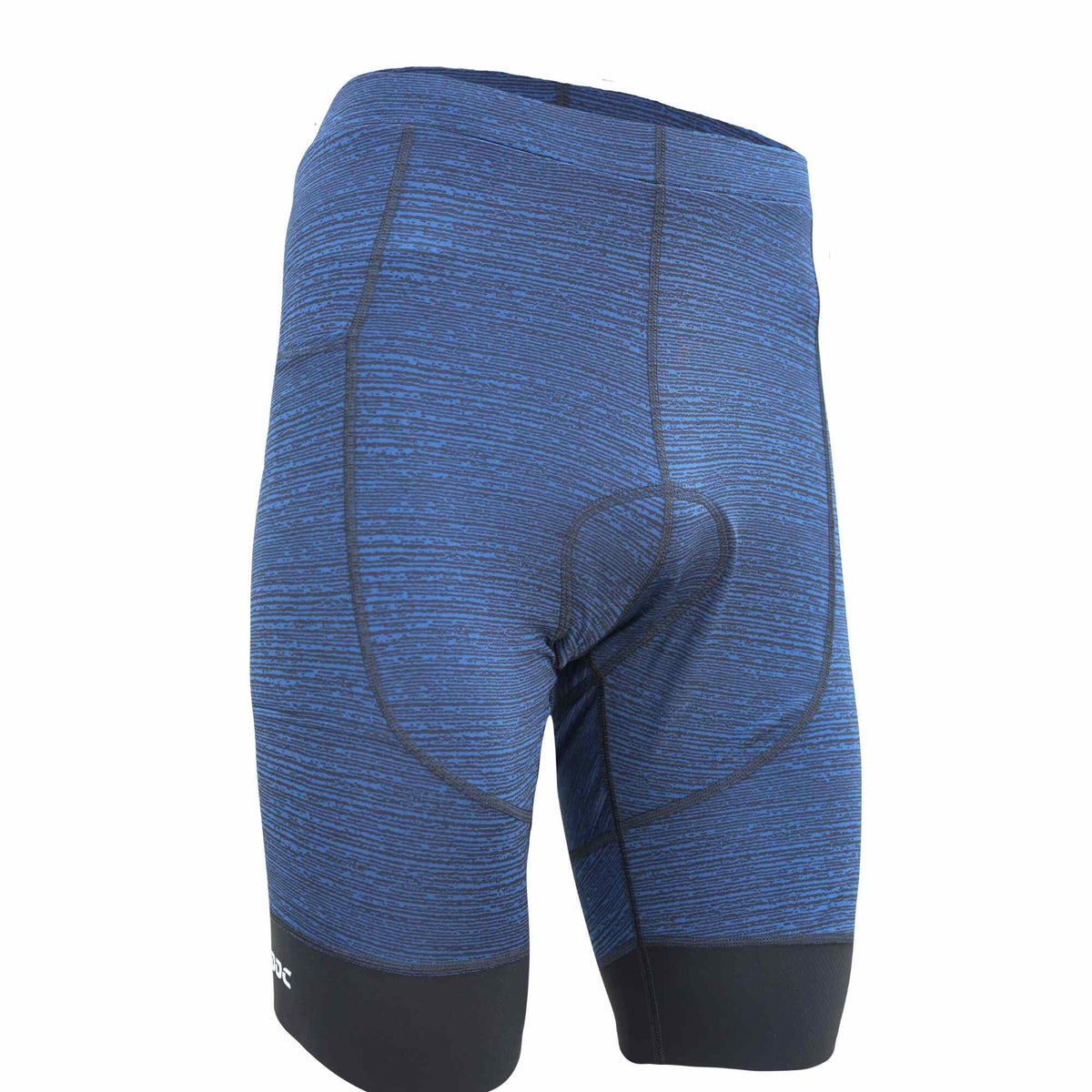 Aerodoc Ignite Indigo Storm Cycling Bibshorts with Reflective Zipper, Power Band, and 2 Pockets