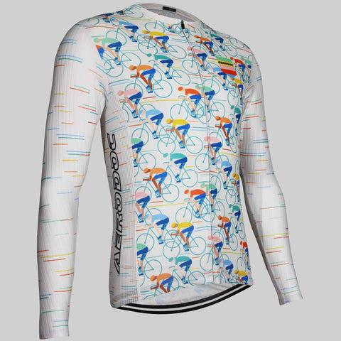 Retro Bicycle Design Men's Cycling Jersey