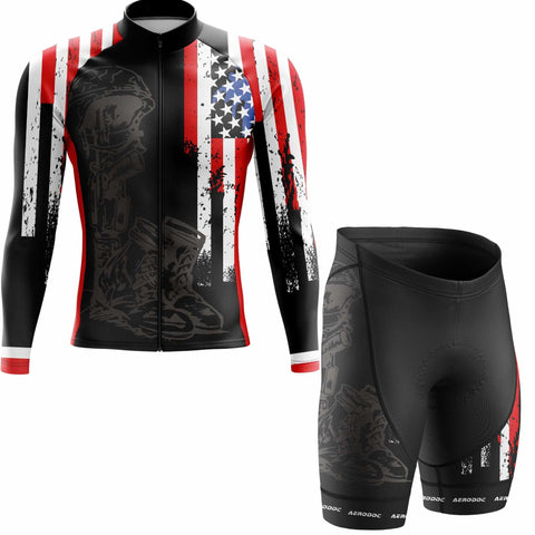 Fallen Warrior Tribute Cycling Jersey – Half & Full Sleeves, Matching Bib & Non-Bib Shorts