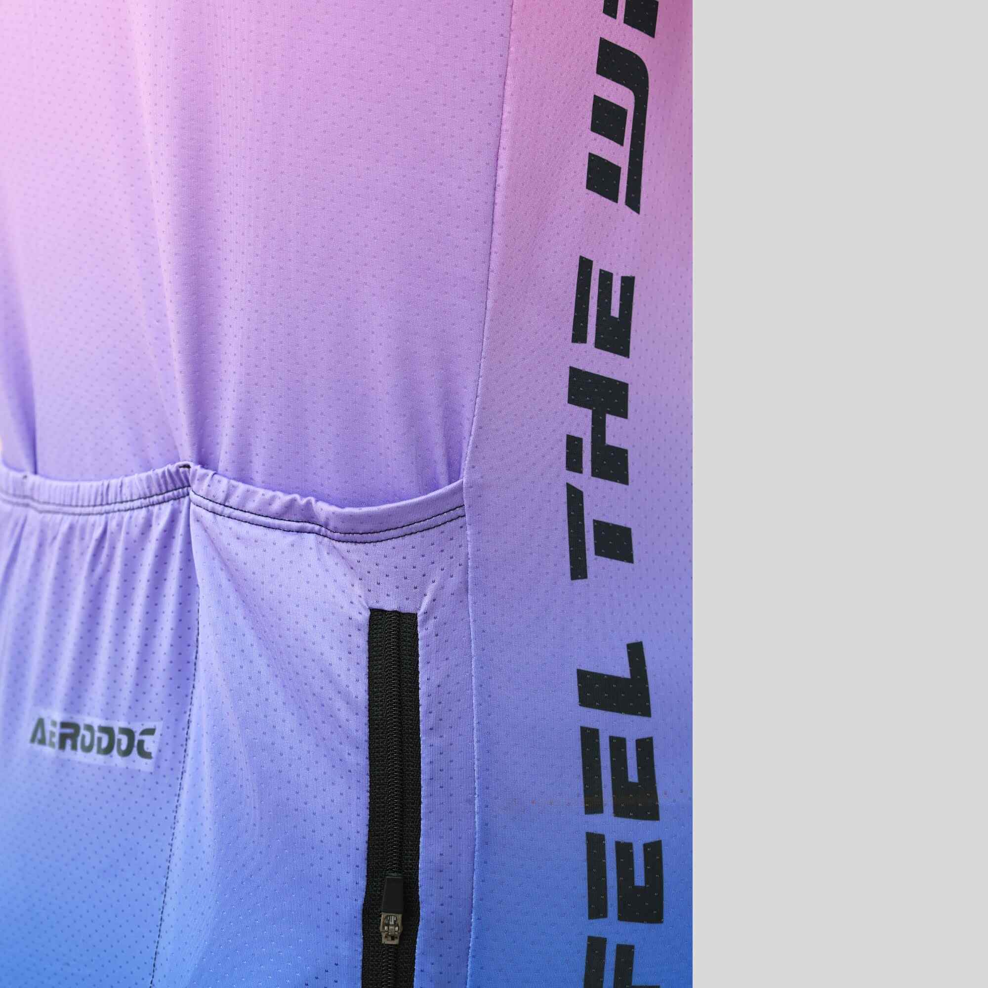 Windflare Lavender Cycling Jersey Premium Aerodoc with Back Zipper and Power Band