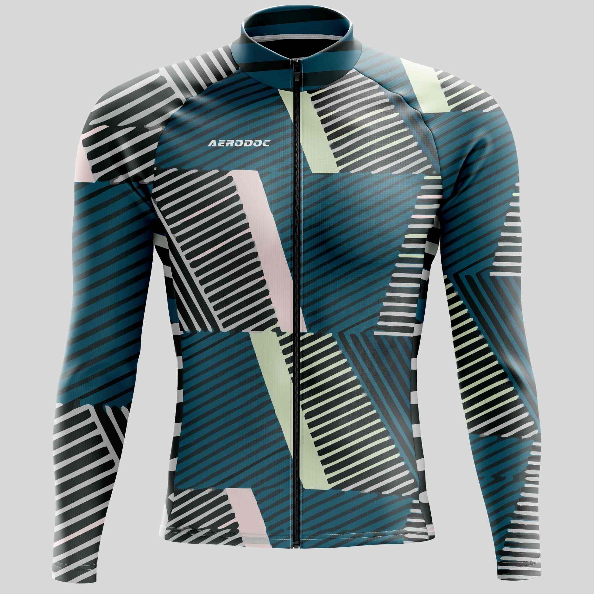 Geometric Cycling Jersey -Men's and Women's Aerodynamic & Breathable – Performance Gear for Road Bike & MTB - Half & Full Sleeves, Matching Bib & Non-Bib Shorts