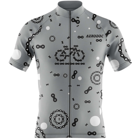 Aerodoc Chain Reaction Men's Cycling Jersey – Performance Gear for Road Bike & MTB - Half & Full Sleeves, Matching Bib & Non-Bib Shorts