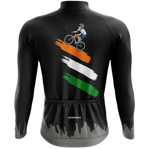 Aerodoc Indian Ride Jersey – Indian Flag Colors, Lightweight, Performance Fit