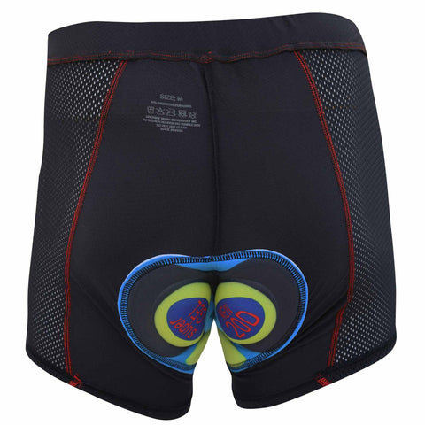 Aerodoc Men's Breathable Padded Cycling Underwear with Moisture-Wicking Mesh