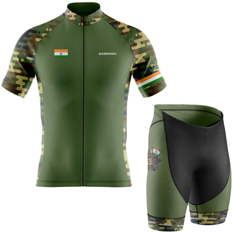 Indian Army Camouflage Cycling Jersey – Half & Full Sleeves, Matching Bib & Non-Bib Shorts