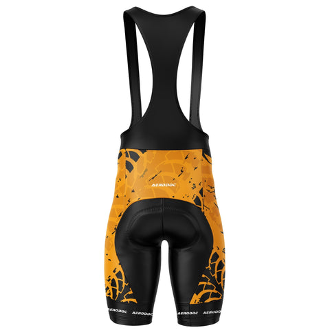 Aerodoc Tire Track Cyclist’s Jersey and Shorts– Performance Fit, Yellow & Black