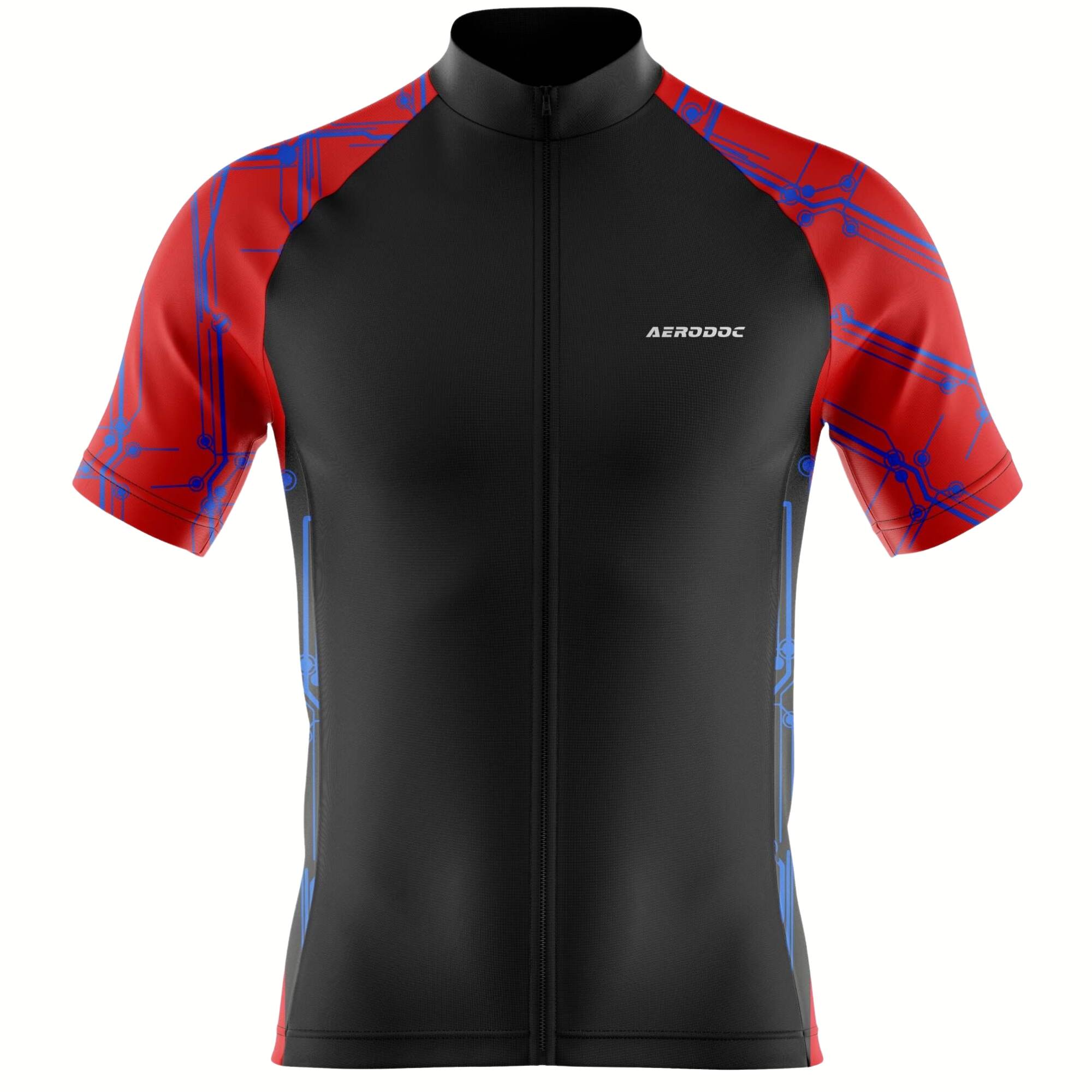 Aerodoc Blackout Grid Performance Cycling Jersey – Half & Full Sleeves, Matching Bib & Non-Bib Shorts