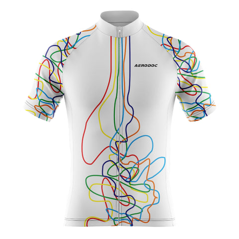 Aerodoc Cyclone Threads Design Cycling Jersey - Half & Full Sleeves, Matching Bib & Non-Bib Shorts