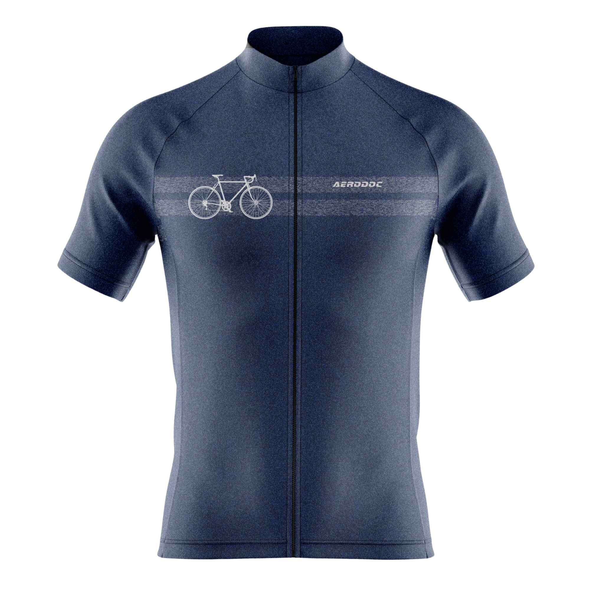 Aerodoc Horizon Blue Men's Cycling Jersey – Half & Full Sleeves, Matching Bib & Non-Bib Shorts