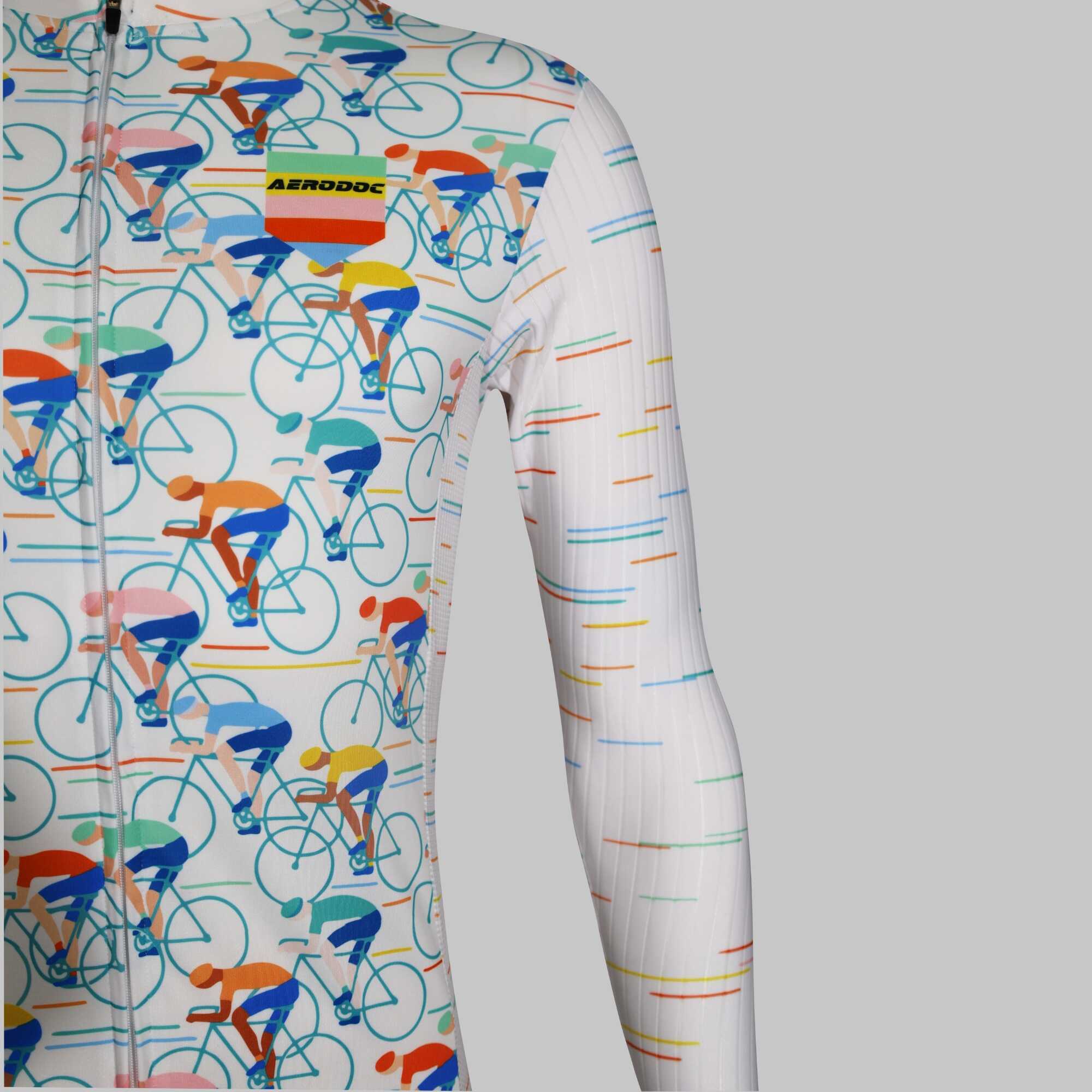 Retro Bicycle Design Men's Cycling Jersey 2XS Regular fit Half Sleeves