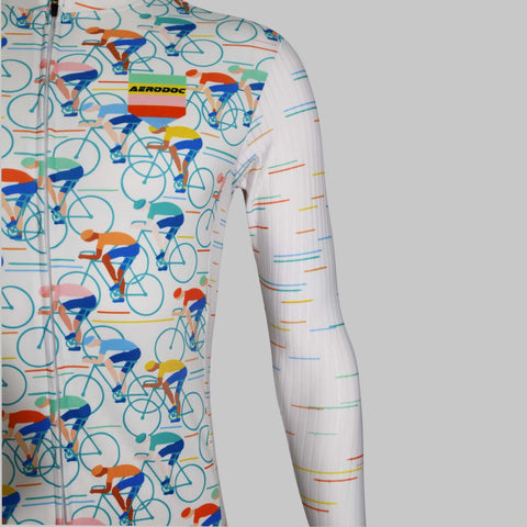 Retro Bicycle Design Men's Cycling Jersey