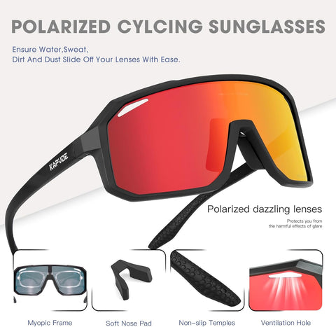 Sports X62 Outdoor Sports, Cycling, Cricket & Leisure Sunglasses with 3 lens