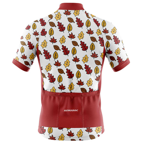 Aerodoc Autumn Leaves Cycling Jersey - Half & Full Sleeves, Matching Bib & Non-Bib Shorts