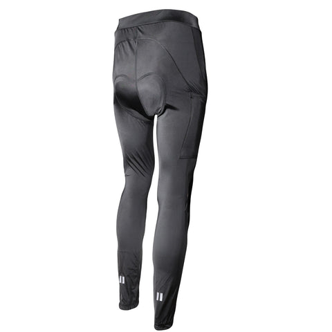 Aerodoc Black Gel Padded Unisex Cycling Pants with 2 Pockets & Reflector | High-Quality Performance Gear