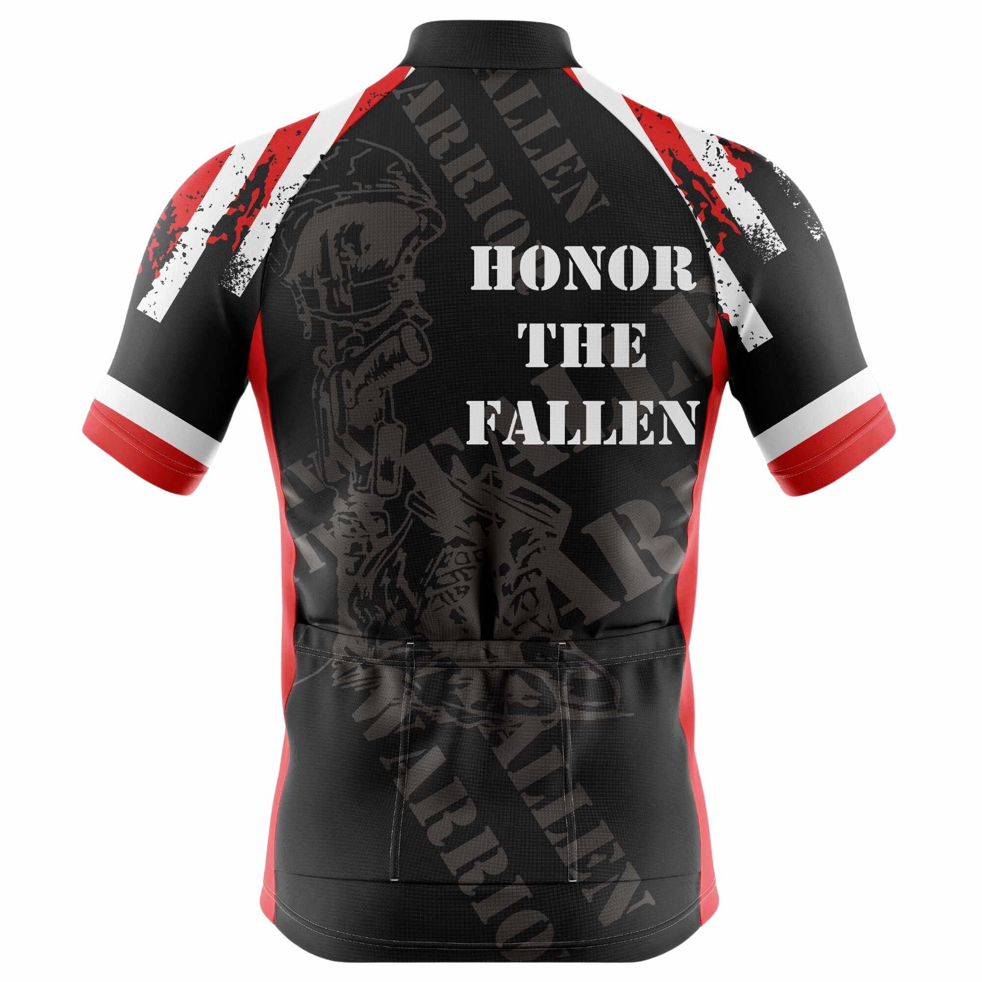 Fallen Warrior Tribute Cycling Jersey – Half & Full Sleeves, Matching Bib & Non-Bib Shorts