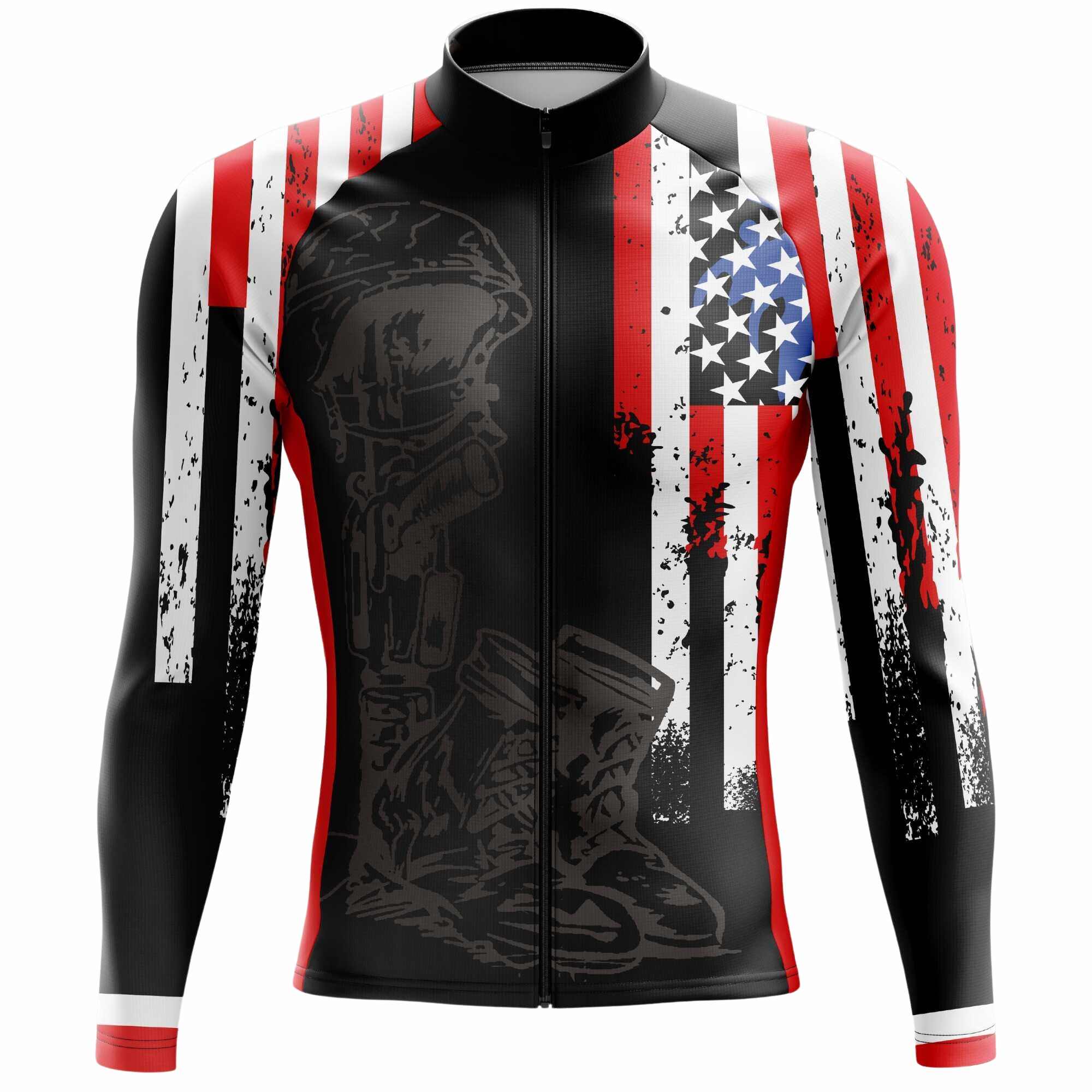 Fallen Warrior Tribute Cycling Jersey – Half & Full Sleeves, Matching Bib & Non-Bib Shorts