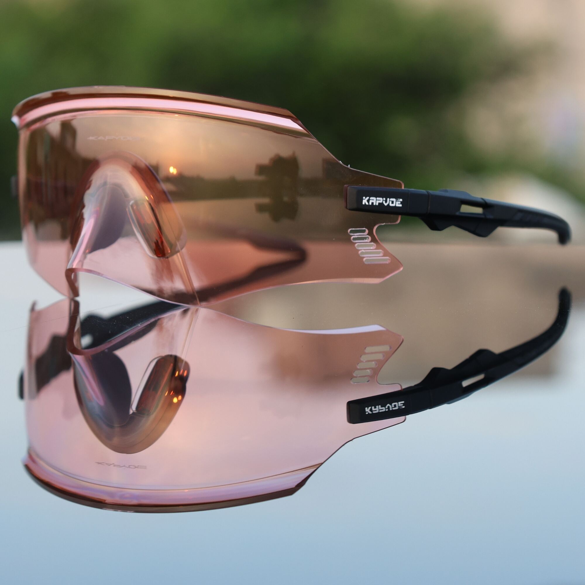 KAPVOE 1Lens Sunglasses Ideal for Cycling, Cricket, Running and More