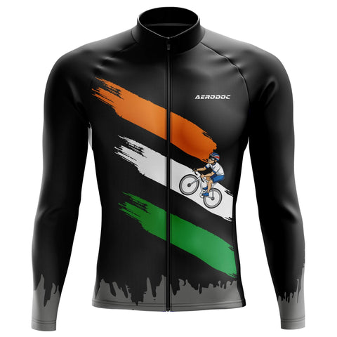 Aerodoc Indian Ride Jersey – Indian Flag Colors, Lightweight, Performance Fit