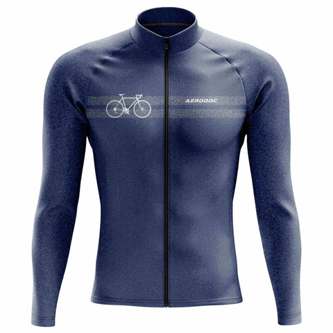 Aerodoc Horizon Blue Men's Cycling Jersey – Half & Full Sleeves, Matching Bib & Non-Bib Shorts