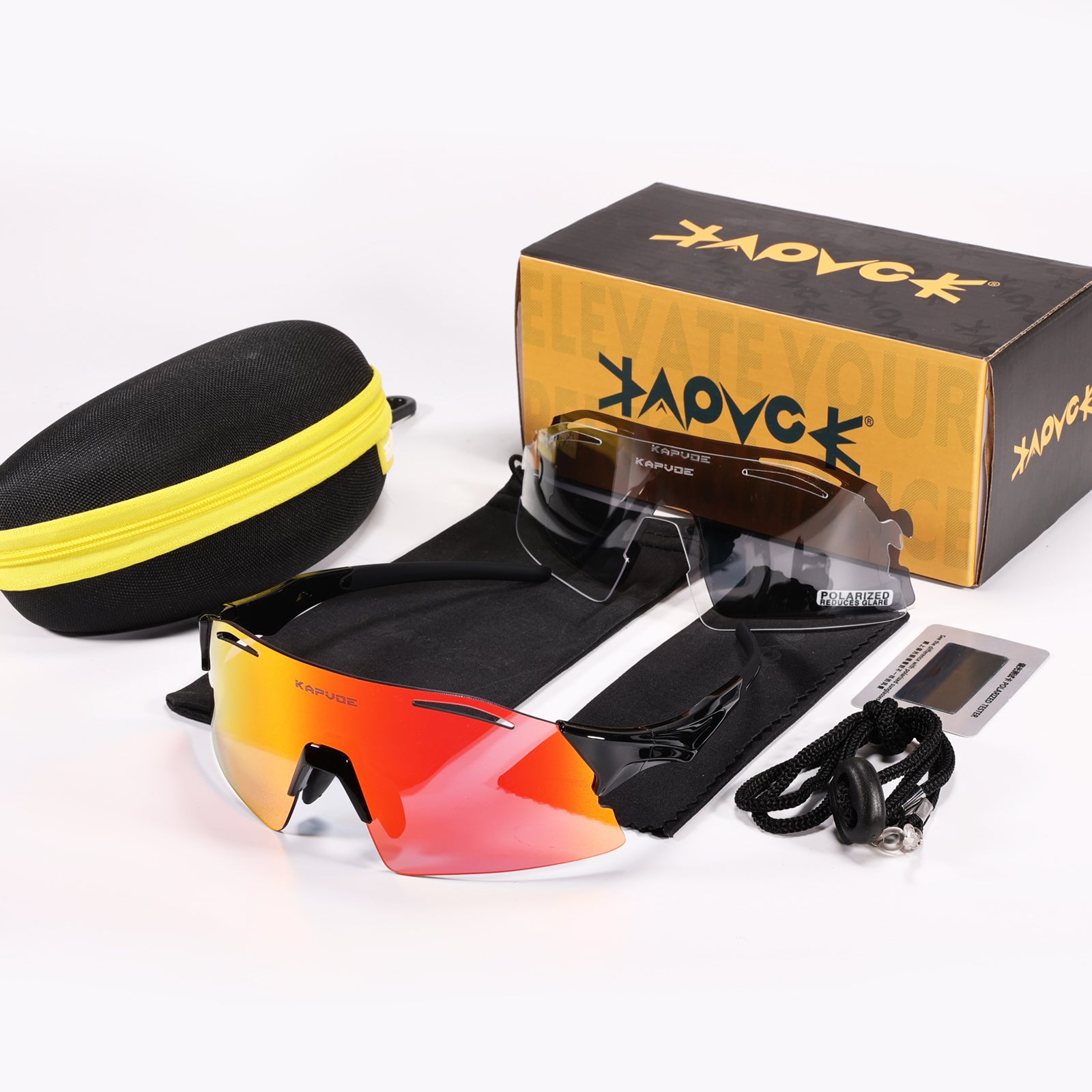 Kapvoe 3Lens Sunglasses Man Cycling Glasses UV400 Bicycle Eyewear Outdoor goggles Sports and Leisure Cricket Glasses