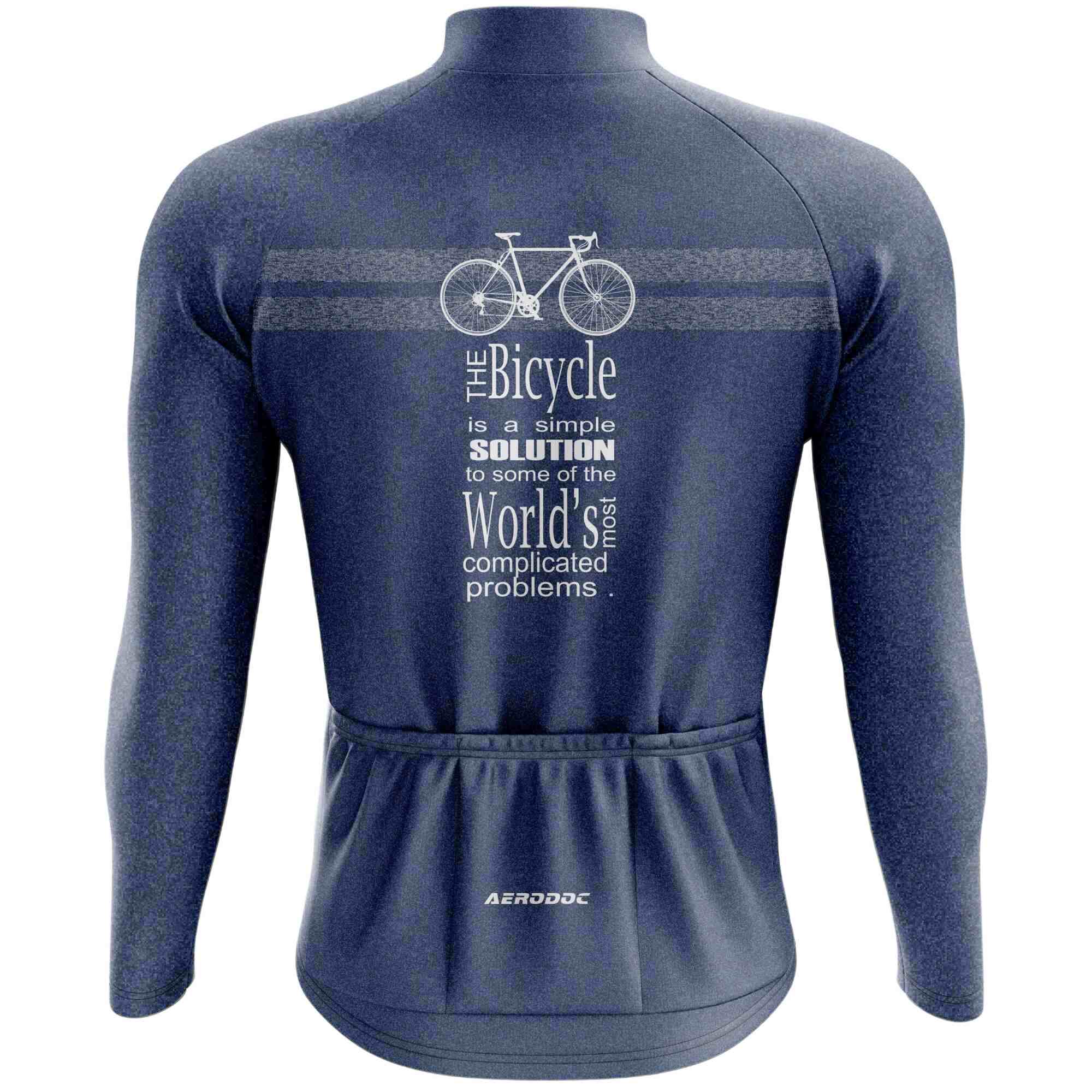 Aerodoc Horizon Blue Men's Cycling Jersey – Half & Full Sleeves, Matching Bib & Non-Bib Shorts