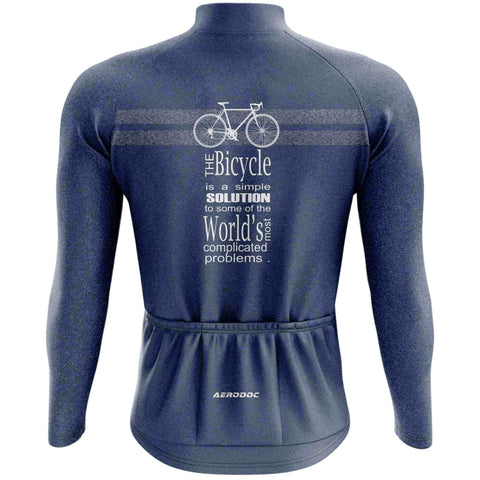 Aerodoc Horizon Blue Men's Cycling Jersey – Half & Full Sleeves, Matching Bib & Non-Bib Shorts