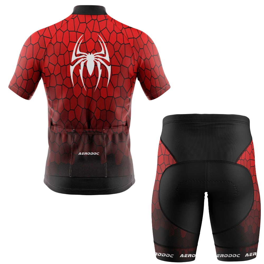 Spiderweb Red Cycling Jersey –Full & Half Sleeves Lightweight & Aerodynamic Design