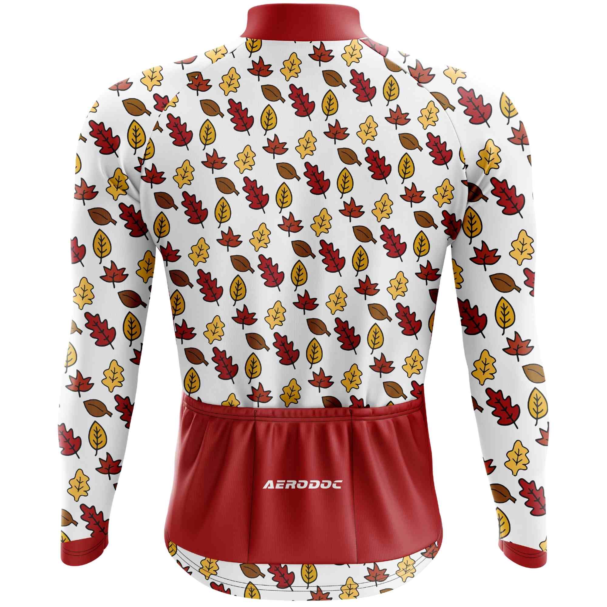 Aerodoc Autumn Leaves Cycling Jersey - Half & Full Sleeves, Matching Bib & Non-Bib Shorts