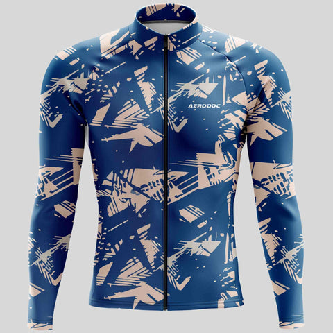 Blue cycling jersey