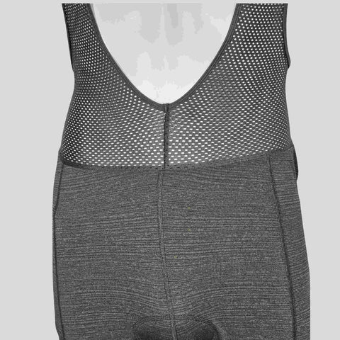 Aerodoc Ignite Vampire Gray Cycling Bibshorts with Reflective Zipper, Power Band, and 2 Pockets