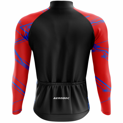 Aerodoc Blackout Grid Performance Cycling Jersey – Half & Full Sleeves, Matching Bib & Non-Bib Shorts