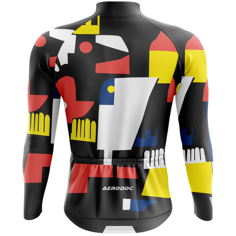 Aerodoc Abstract Shift Cycling Jersey – Half & Full Sleeves, Matching Bib & Non-Bib Shorts