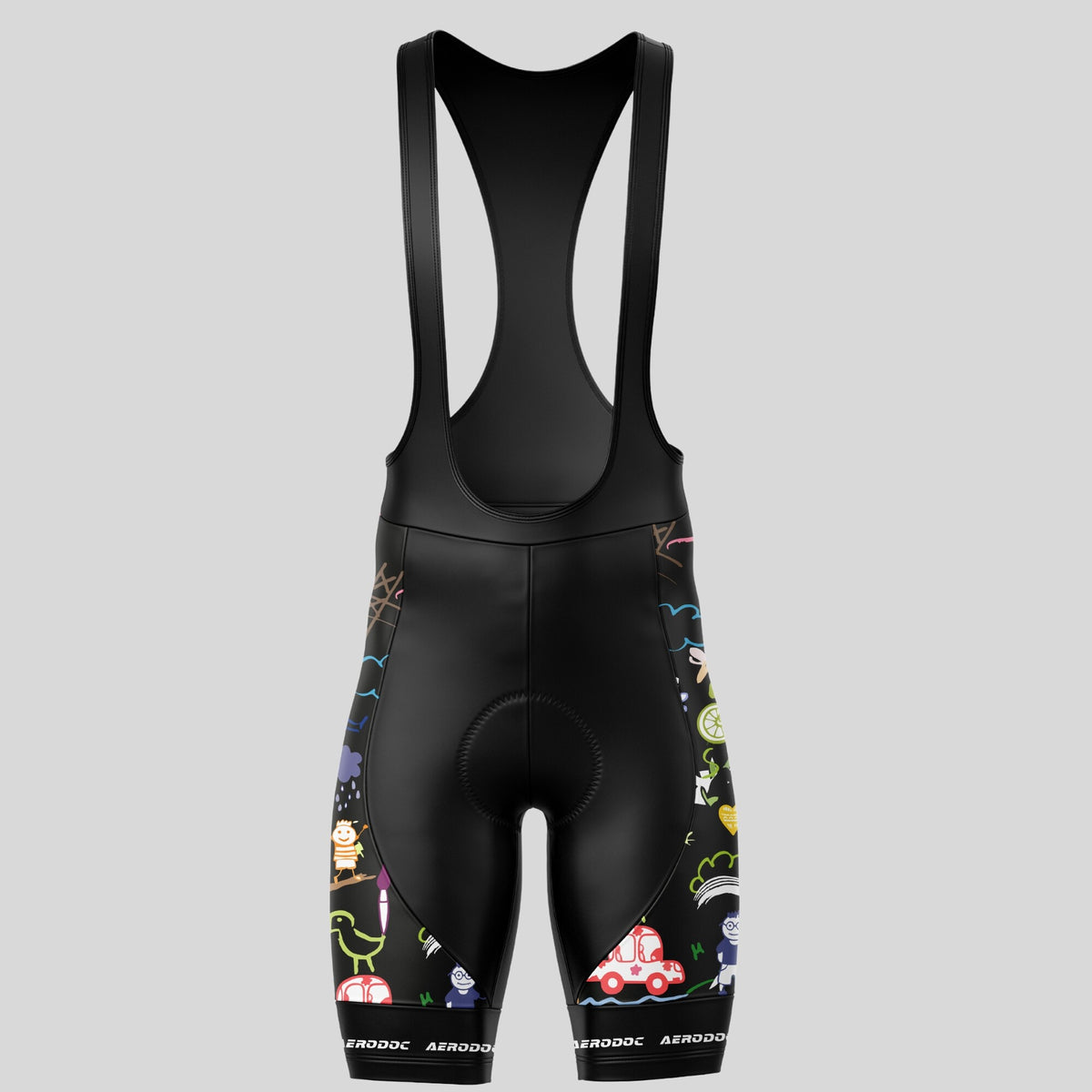 Aerodoc Doodle Explorer Cycling Jersey - Half & Full Sleeves, Matching Bib & Non-Bib Shorts