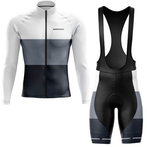 Aerodoc Neutral Color Cycling Jersey - Half & Full Sleeves, Matching Bib & Non-Bib Shorts