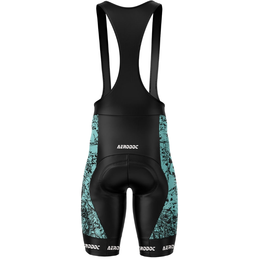 "Aero Chaos Bib Shorts – Pro Fit with Silicone Grip & Reflective Details for Safety"