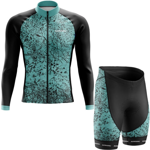 "Aero Chaos Cycling Set Side View – Pro-Level Cycling Jersey & Bib Shorts for Performance Riders"