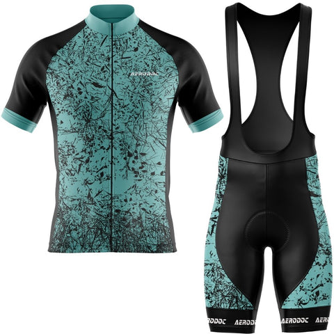 "Aero Chaos Cycling Kit – Pro Race Fit Jersey & Bib Shorts | High-Performance Cycling Apparel"