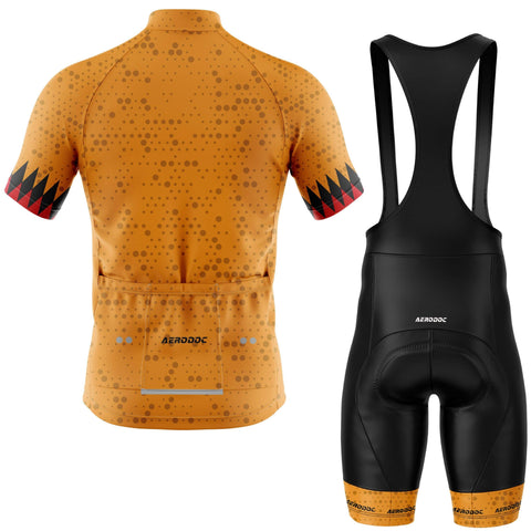 Ochre Diamond Cycling Jersey & Bib Shorts Set