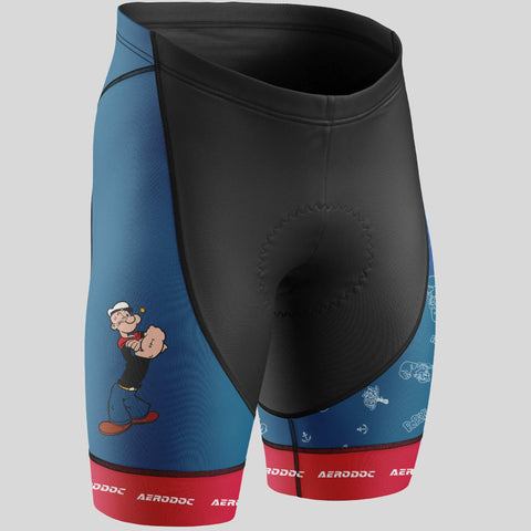 Popeye-Themed Cycling Shorts for Men, Designed for Performance and Style