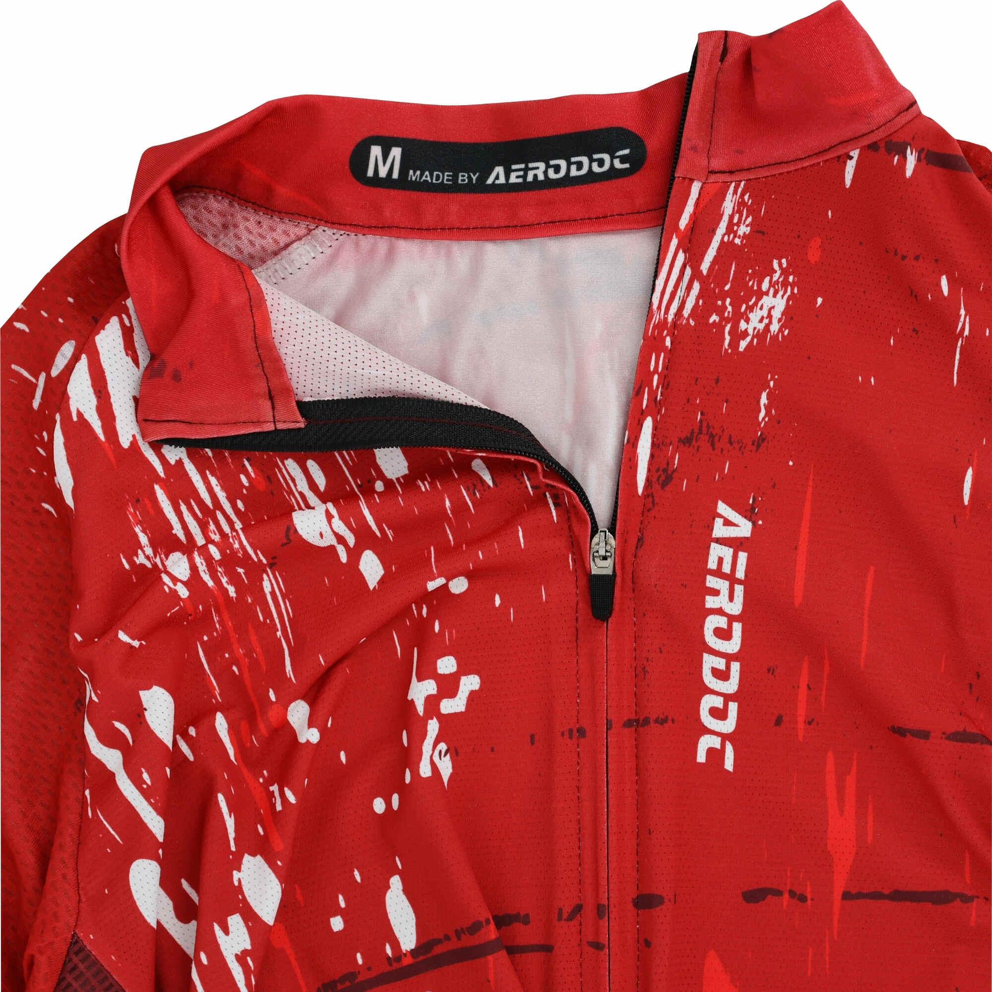 Aerodoc 1949 First Pedal Cycling Jersey smooth high quality zipper detail closeup