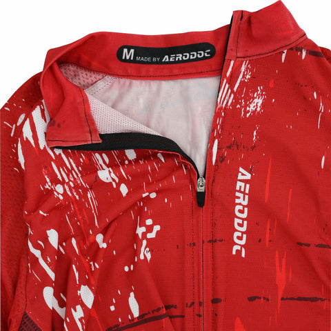 Aerodoc 1949 First Pedal Cycling Jersey smooth high quality zipper detail closeup