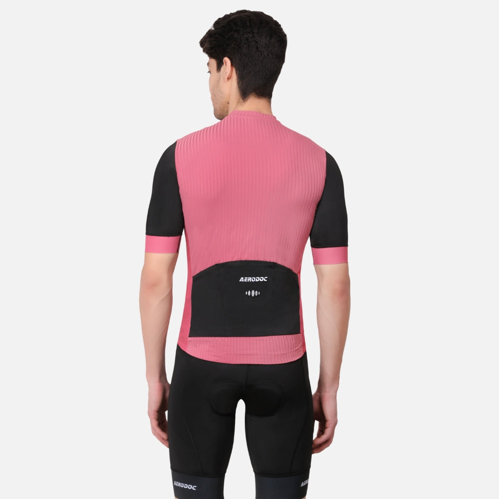 Equator Men’s Cadillac Pink Racefit Power Dry Cycling Race Fit Cycling Jersey