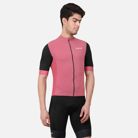 Equator Men’s Cadillac Pink Racefit Power Dry Cycling Race Fit Cycling Jersey