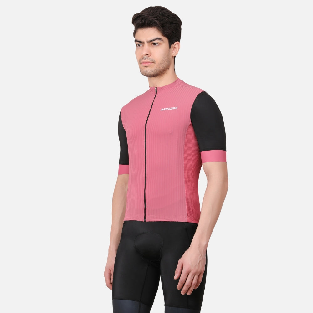 Equator Men’s Cadillac Pink Racefit Power Dry Cycling Race Fit Cycling Jersey