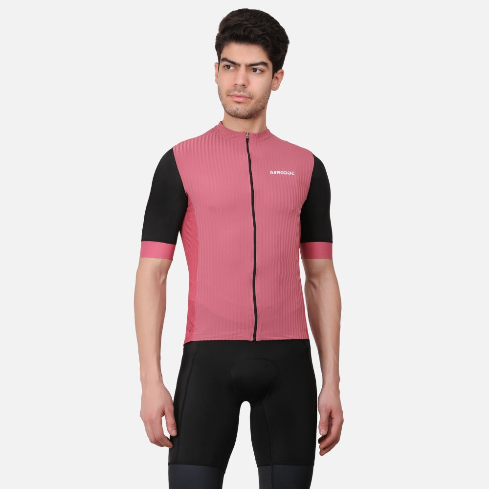 Equator Men’s Cadillac Pink Racefit Power Dry Cycling Race Fit Cycling Jersey